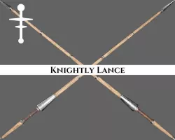 Medieval Knightly Lance Low-poly 3D model