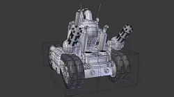 Metal Slug Tank SV-001 Low-poly 3D model