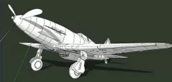 Mikoyan-Gurevich MiG-3 Low-poly 3D model