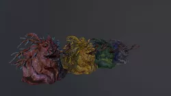 Monster Slug Low-poly 3D model