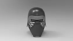Nurbs Kylo Ren Helmet 3D model 3D model