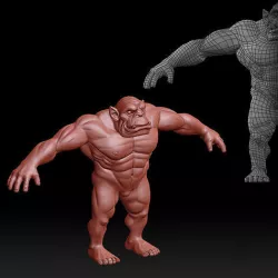 Orc base mesh 3D model 3D model