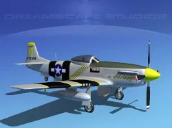 P-51D Mustang The Flying Undertaker 3D model