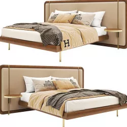 PA-MODERN-WOODEN-BED-03 3D model