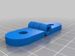 Parametric Hinge 1/2" Flat No Pin
