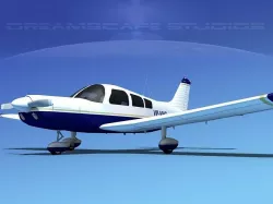 Piper PA-28-235 Cherokee  V04 3D model