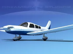 Piper PA-28-235 Cherokee  V06 3D model