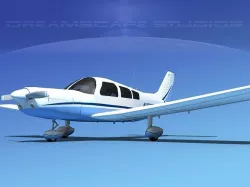 Piper PA-28-235 Cherokee  V07 3D model