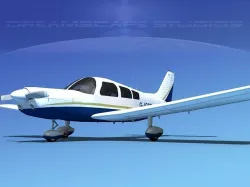 Piper PA-28-235 Cherokee  V09 3D model