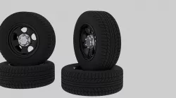 Police  Steelies  Chevy  branded 3D model