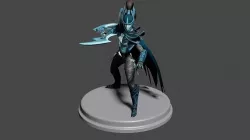 Printable character of game dota 2 Phantom Assassin Low-poly 3D model