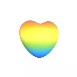 Rainbow Heart Low-poly 3D model