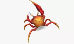 Red Crab Low-poly 3D model