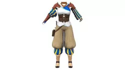 Roleplay Cosplay Wizard Outfit Costume Low-poly 3D model