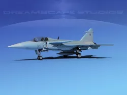 SAAB S39 Fighter Gripen V04 3D model