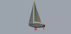 sailboat 3D model