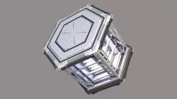 Sci-Fi Detail light fixture in sky 3D model