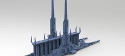 Sci-Fi Fantasy Bridge 3D model