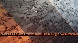 Sci Fi Greebles Texture 3 Variations Texture