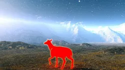 Sci fi lighting deer 3D model