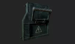 Sci-fi Panel Element Low-poly 3D model