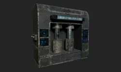 Sci-fi Panel Element Low-poly 3D model