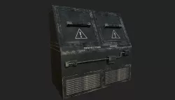 Sci-fi Panel Element Low-poly 3D model