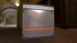 Sci Fi Wall Low-poly 3D model