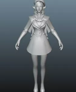 Sherlock costume Low-poly 3D model