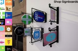 Shop Signboards Unity Low-poly 3D model