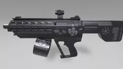 Shot Gun from Hell - Black Color Low-poly 3D model