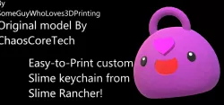 Slime Rancher - Heart Slime Keychain