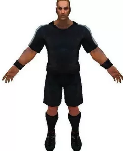 Soccer referee 3D model