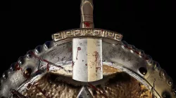 Spartan shield and sword 3D model