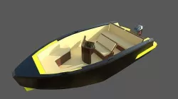 Speedboat Indomita II 3D model