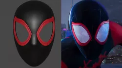 Spider-man Miles Morales Spider-Verse mask faceshell 3D model