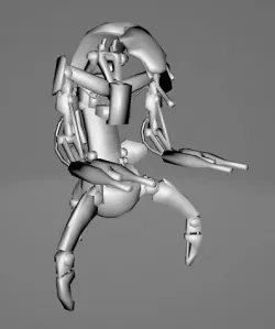 STAR WARS EKA DROID - Low Poly Game - Battlefield - FBX MODEL Low-poly 3D model