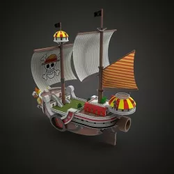 One Piece Thousand Sunny Go Grand Ship Low-poly 3D model