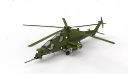 T 129  Helicopter 3D model