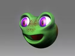 The Fairy ball Toad Todan  Low-poly 3D model