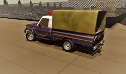 Toyota Landcruiser African Police Truck Low-poly 3D model