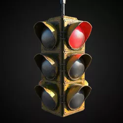 Traffic light 3D model
