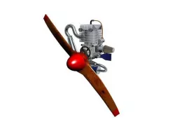 Two-stroke air-cooled engine 3D model