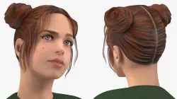 Urban Style Teenage Girl Rigged 3D model