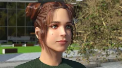 Urban Style Young Woman Rigged for Cinema 4D 3D model