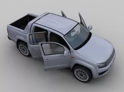 Volkswagen Amarok Low-poly 3D model