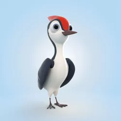 Woodpecker 3D model