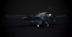 WW2 Grumman F4F Wildcat 3D model