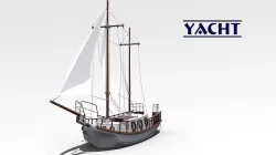 Yacht Low-poly 3D model