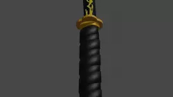 Zenitsu Katana Demon Slayer Sword 3D model 3D model